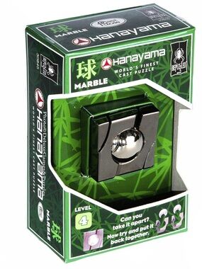 Marble Hanayama Cast Metal Brain Teaser Puzzle